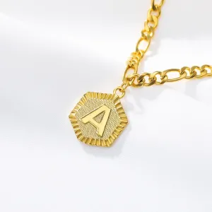 Ankle Bracelet for Women With Gold Initials Stainless Steel