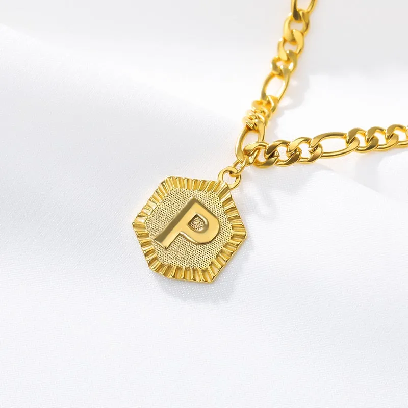 Ankle Bracelet for Women With Gold Initials Stainless Steel