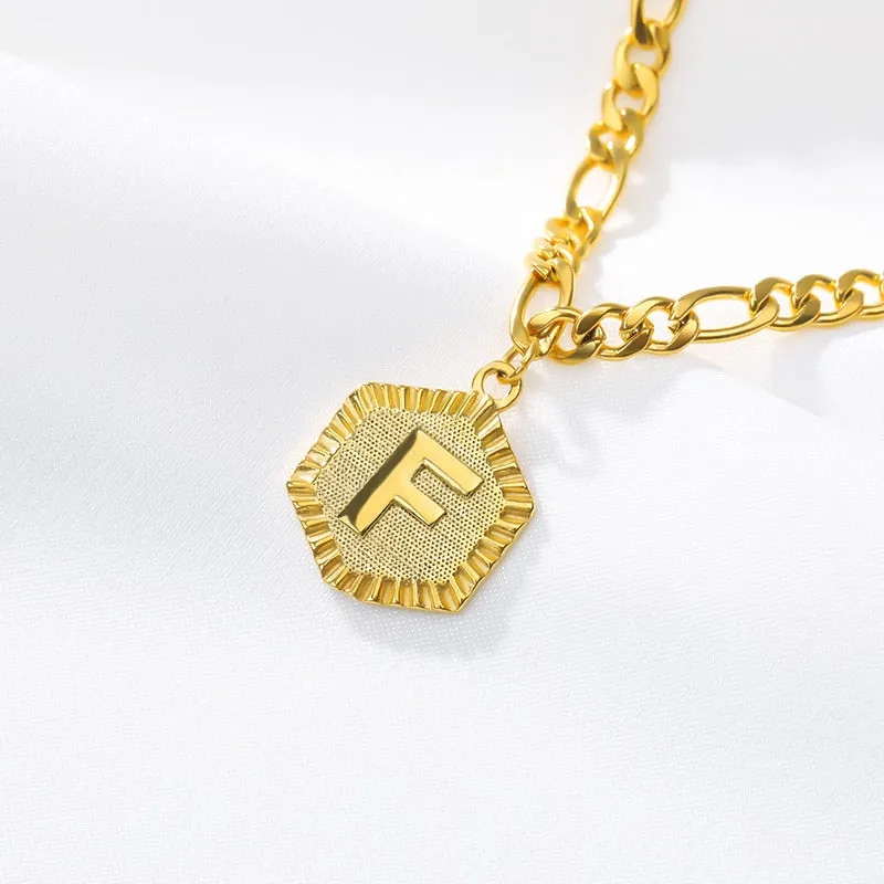 Ankle Bracelet for Women With Gold Initials Stainless Steel