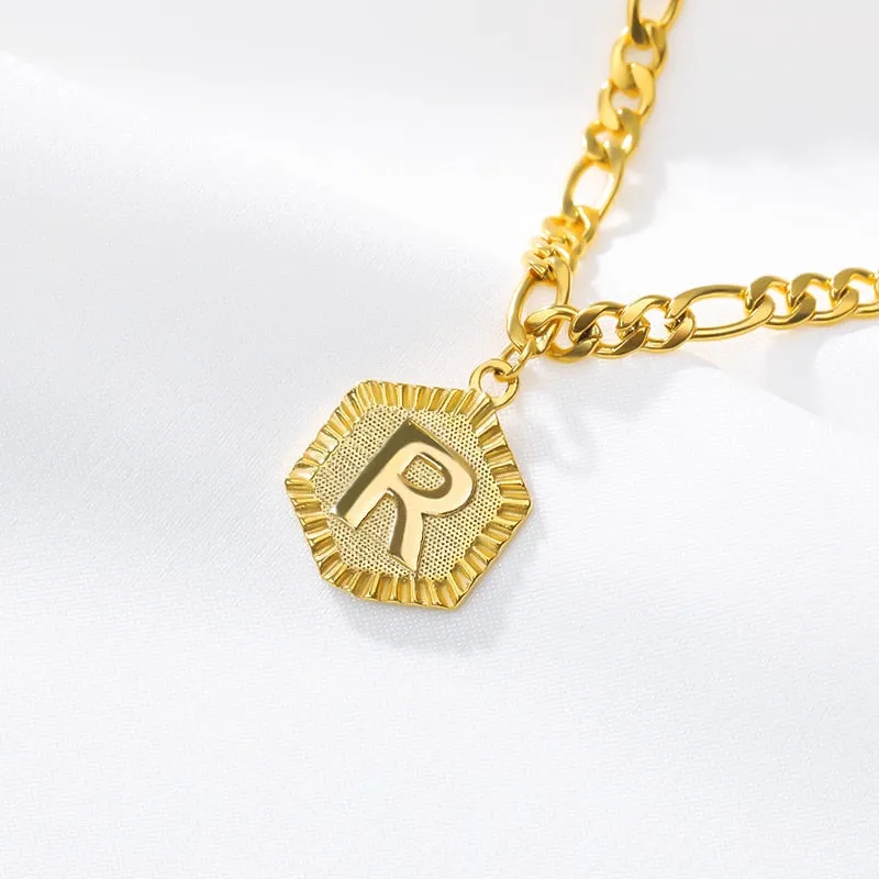 Ankle Bracelet for Women With Gold Initials Stainless Steel