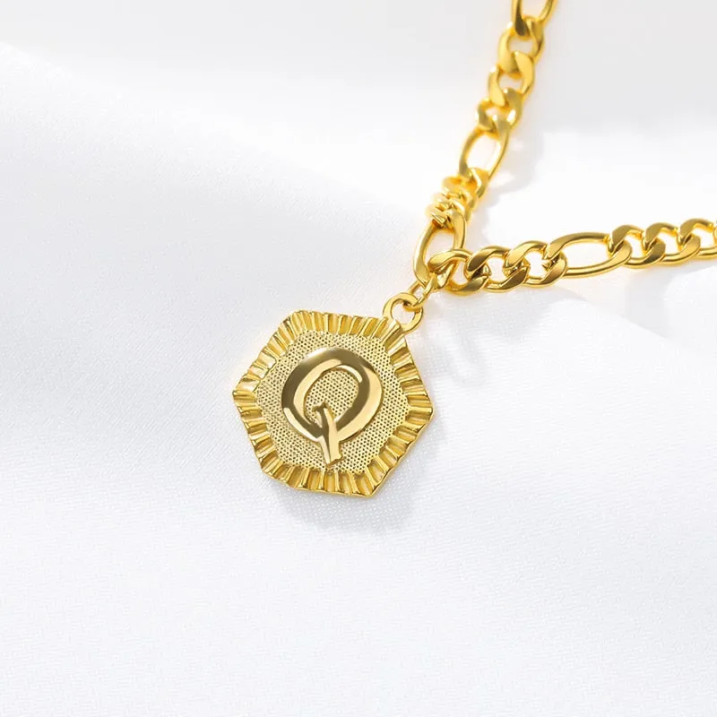 Ankle Bracelet for Women With Gold Initials Stainless Steel