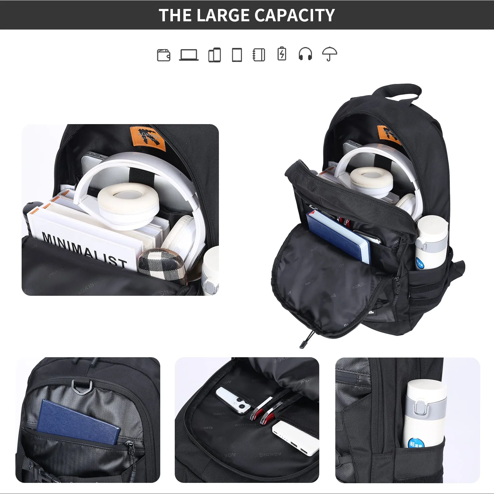 Aoking Backpack Casual Backpack Student Bag XN3353-6