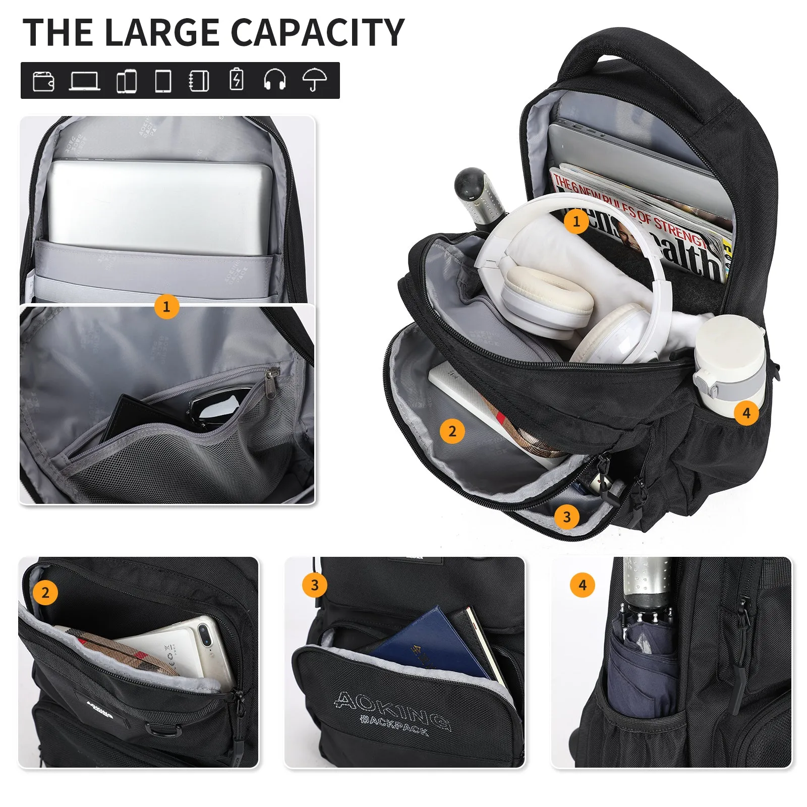 Aoking Backpack Casual Backpack Student Bag XN3520-5