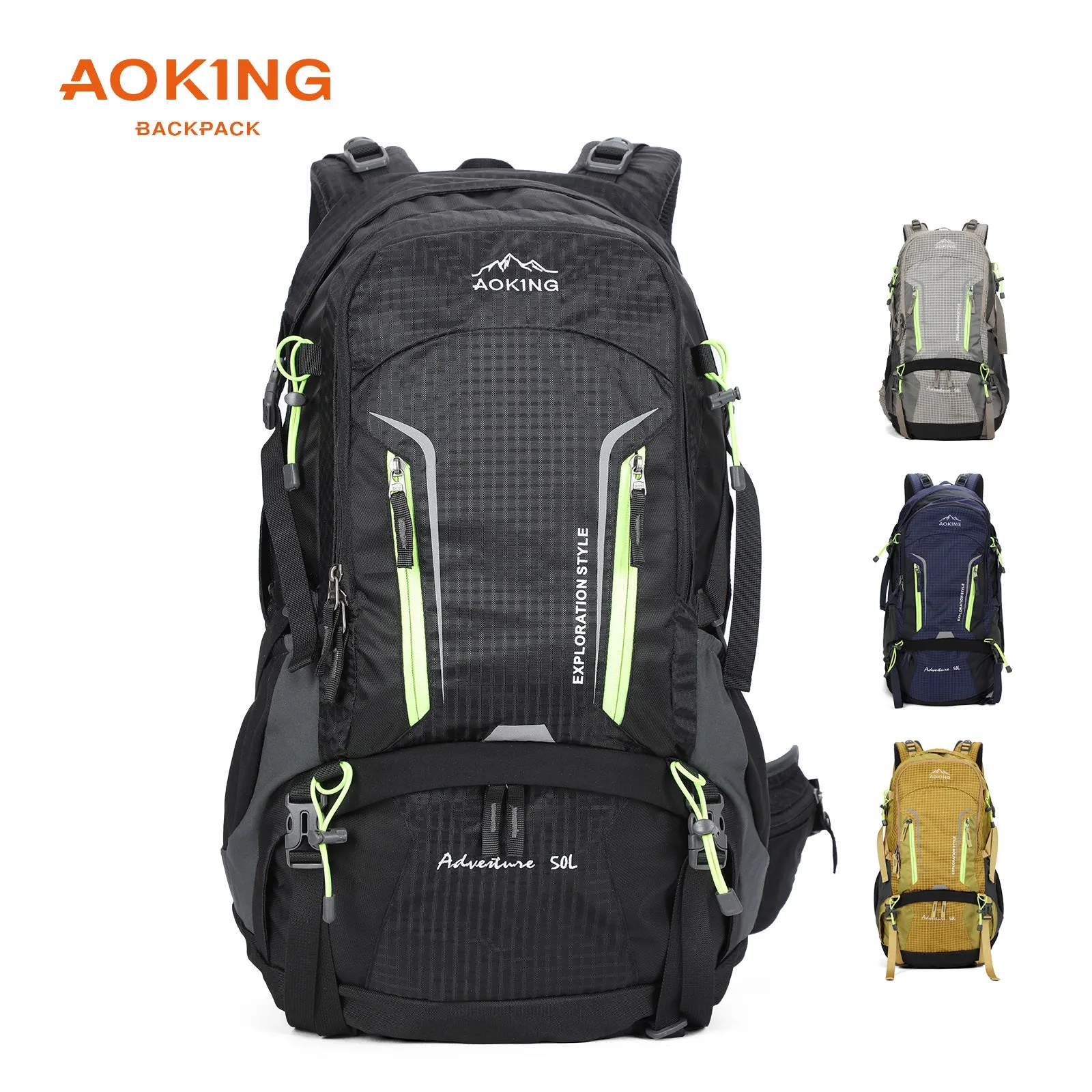 Aoking Backpack Large Capacity Casual Backpack Waterpoor Outdoor Bag YJN67363