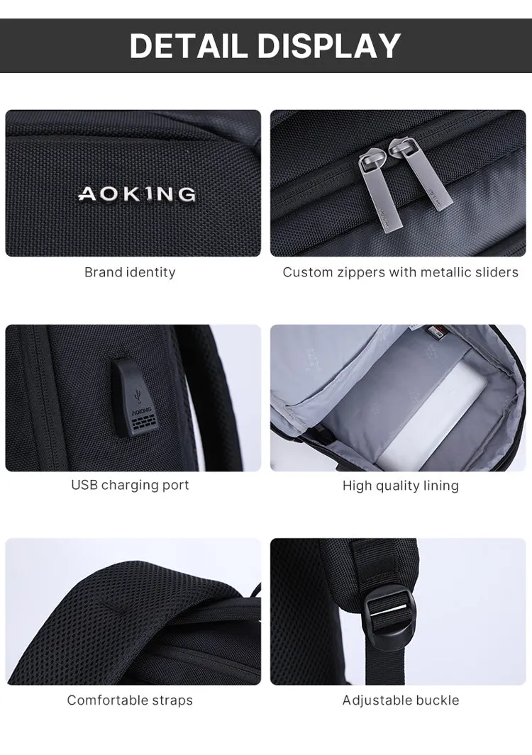 Aoking Fashion Backpack Laptop Business Backpack SN2275