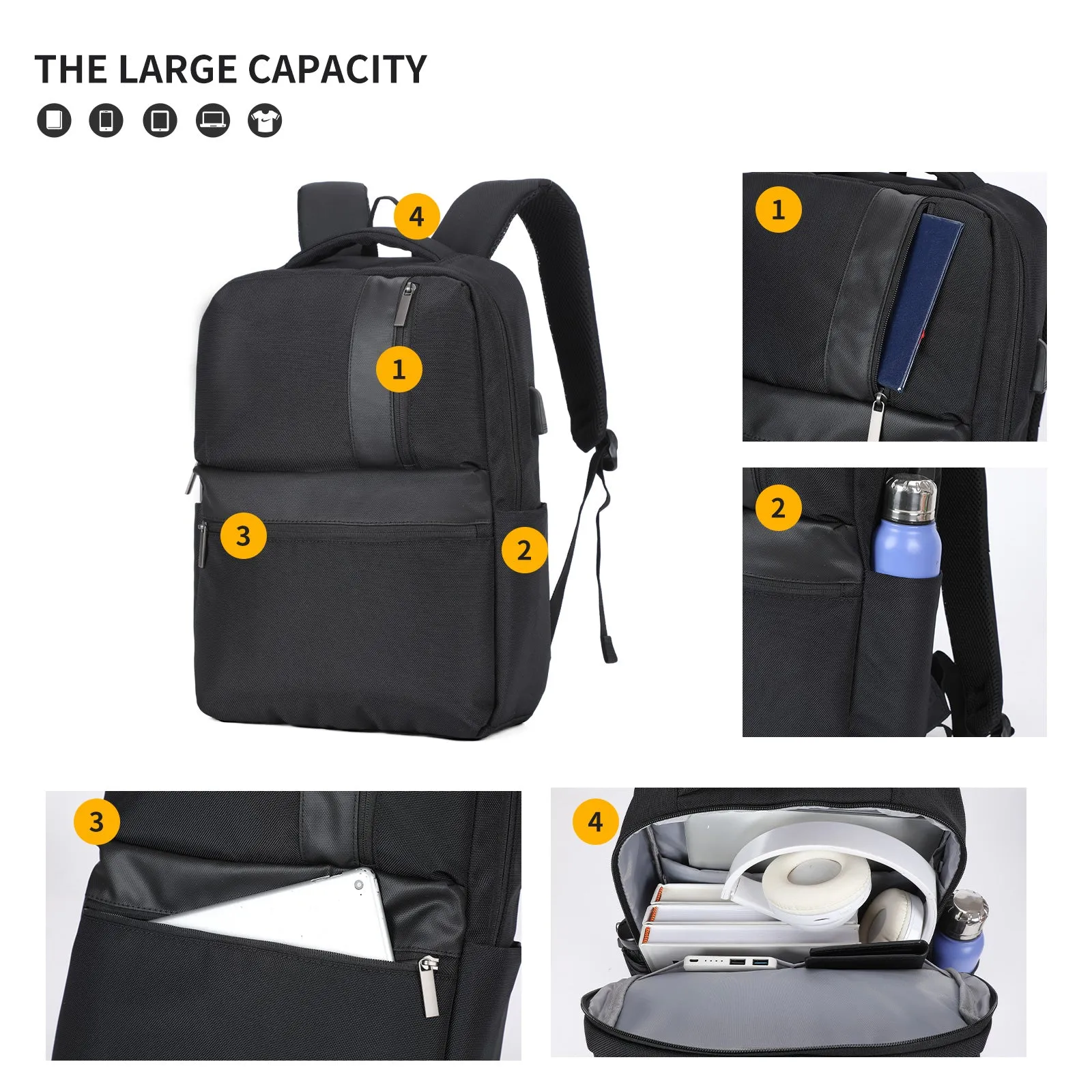 Aoking Fashion Backpack Laptop Business Backpack SN2550