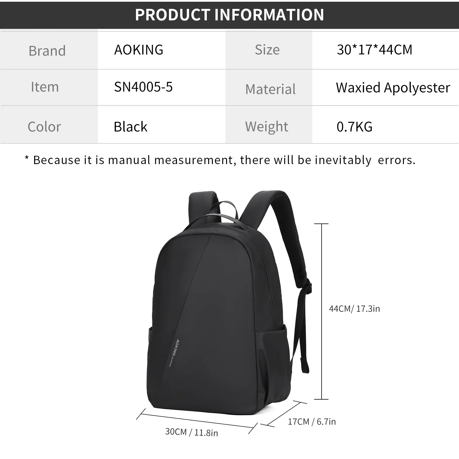 Aoking Fashion Backpack Laptop Business Backpack SN4005-5