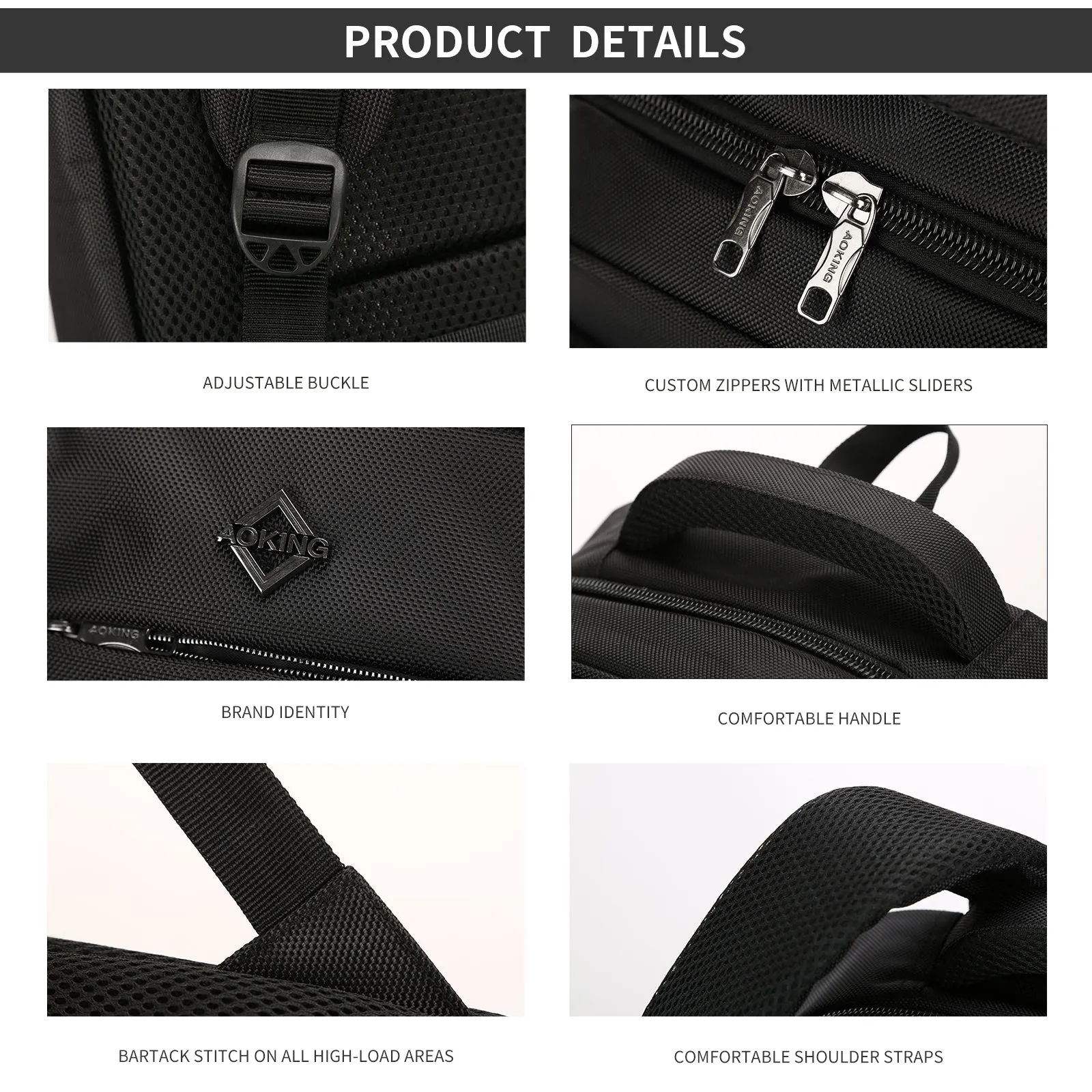 Aoking Laptop Business Backpack SN3537-W