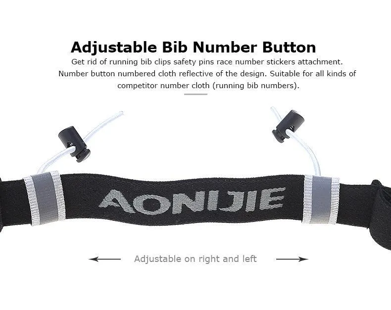 AONIJIE Race Number Belt