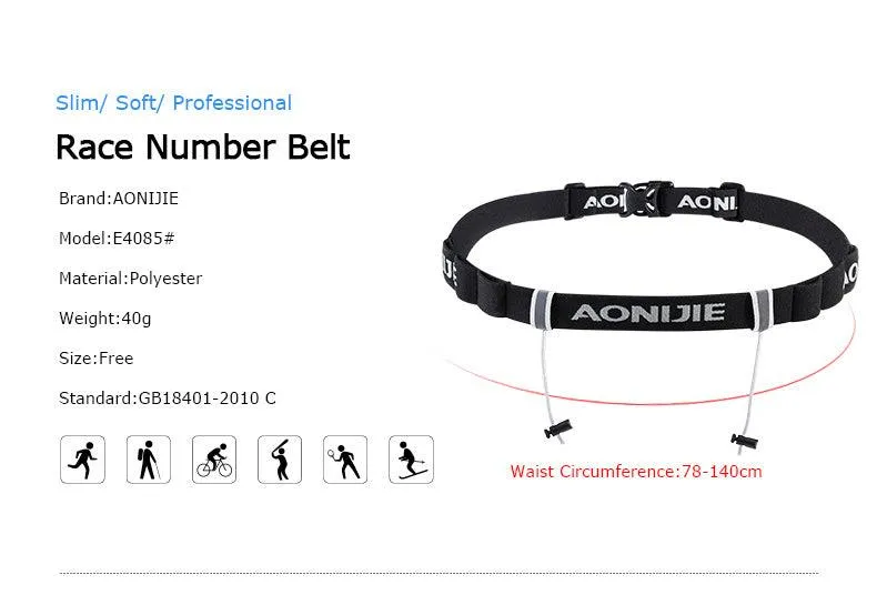 AONIJIE Race Number Belt