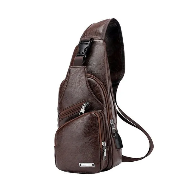 'Apprentice' Leather Chest Bag