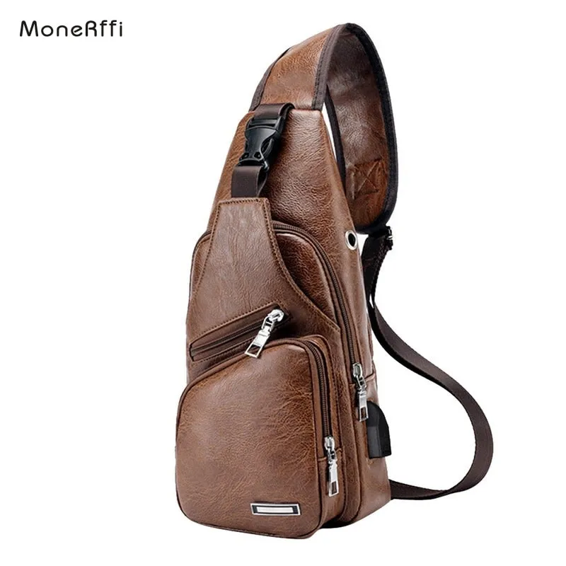 'Apprentice' Leather Chest Bag