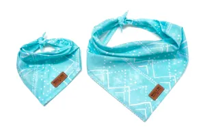Aqua GEO Mountains - Pet Bandana