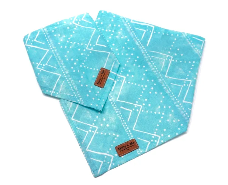 Aqua GEO Mountains - Pet Bandana