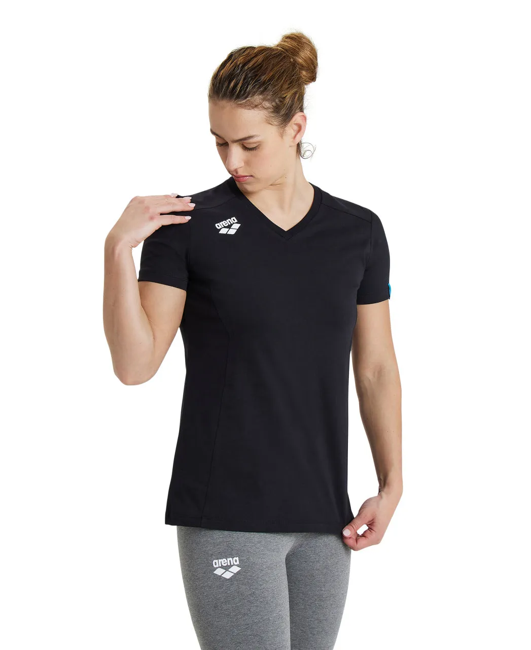 Arena Team Women's Panel T-Shirt - Black