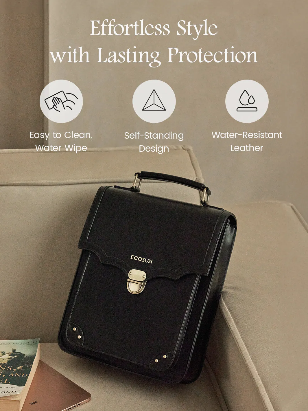 Aria Vintage Backpack for Laptops 11-15.6 Inches