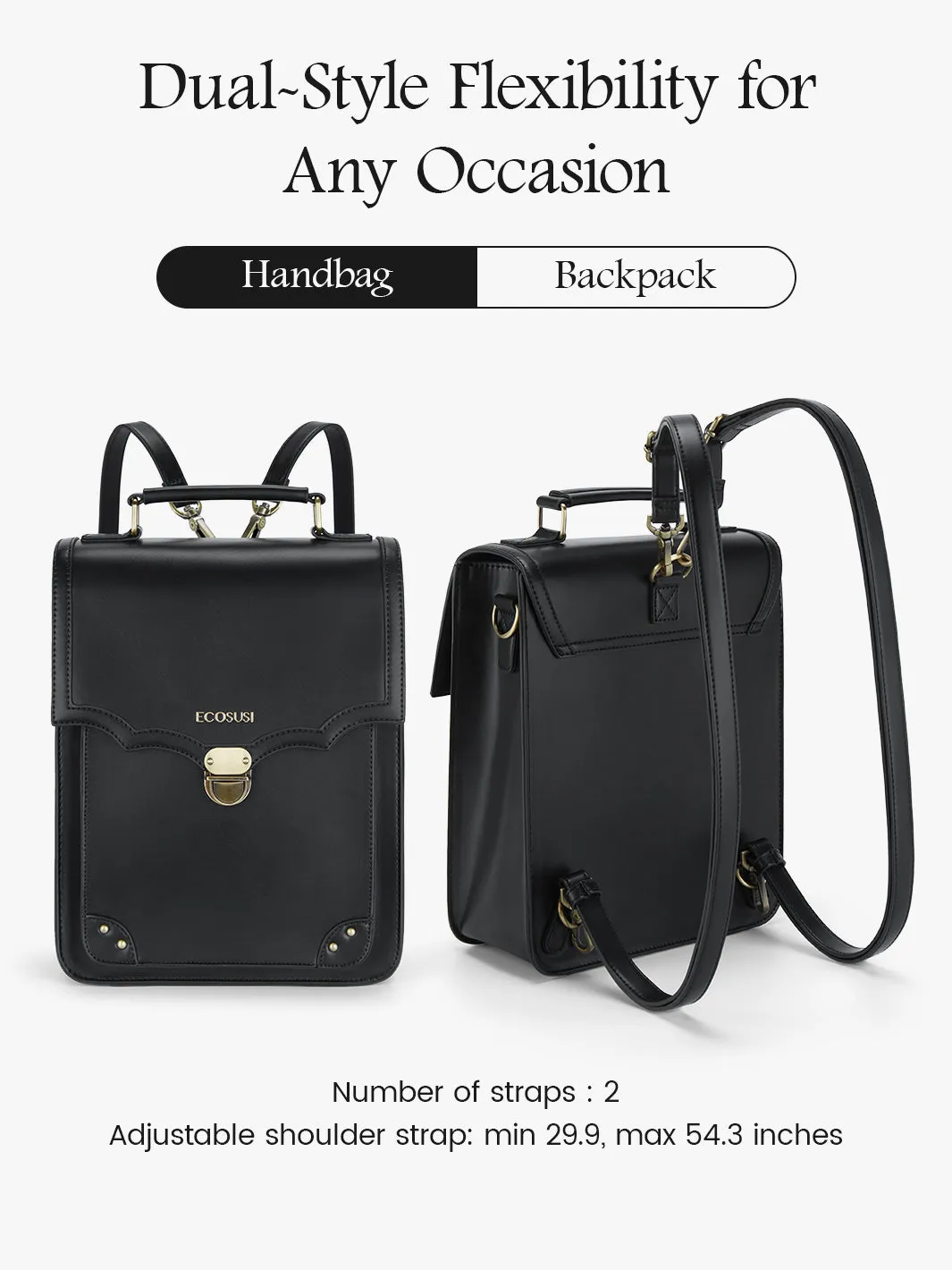 Aria Vintage Backpack for Laptops 11-15.6 Inches