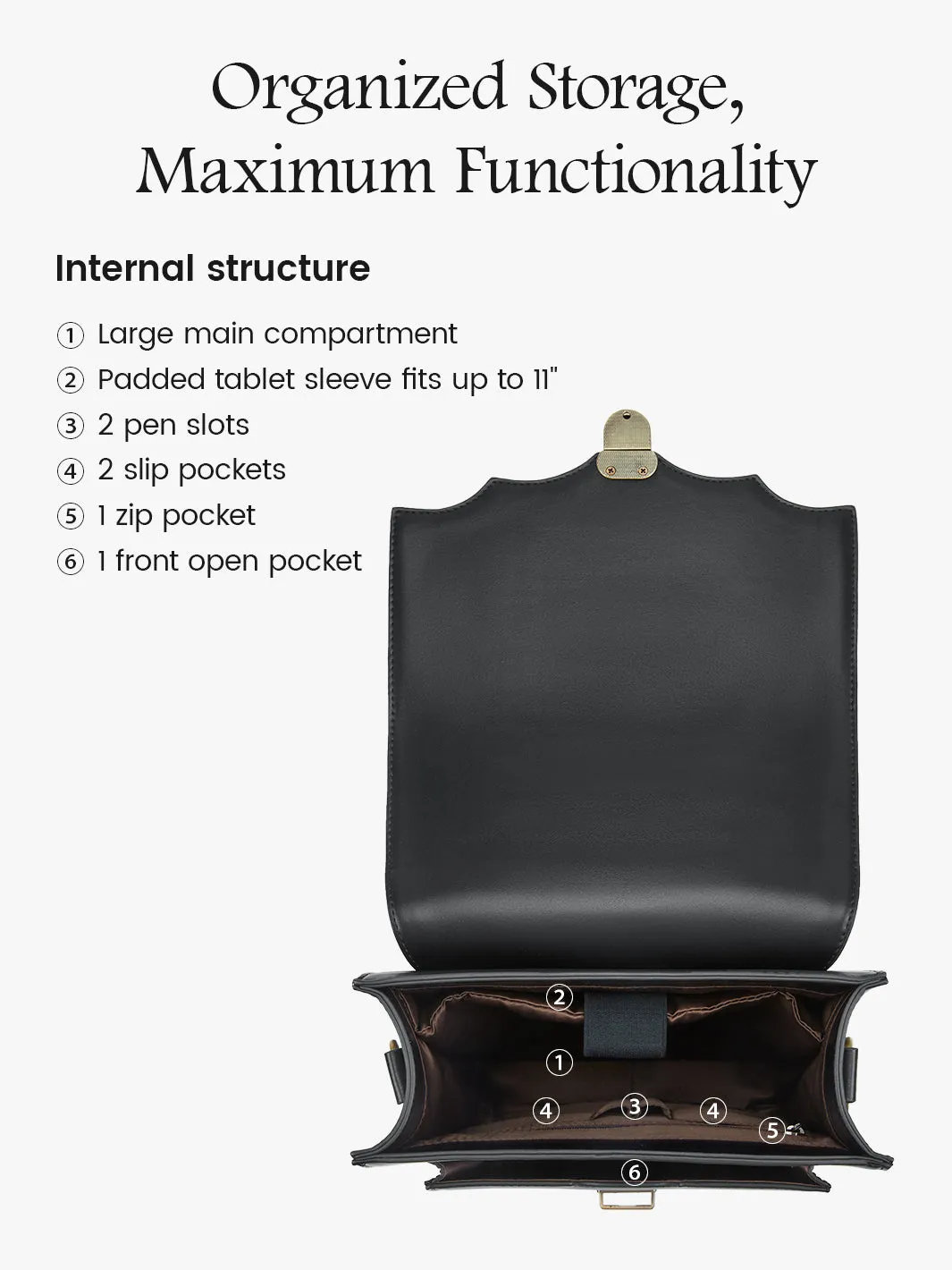 Aria Vintage Backpack for Laptops 11-15.6 Inches