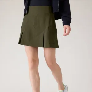 Athleta Endless High Rise Cargo Skort Aspen Olive Green Activewear Skirt Size 14