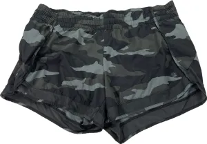Athleta Women’s Green Printed Camo Lined Mesh Running Shorts - M