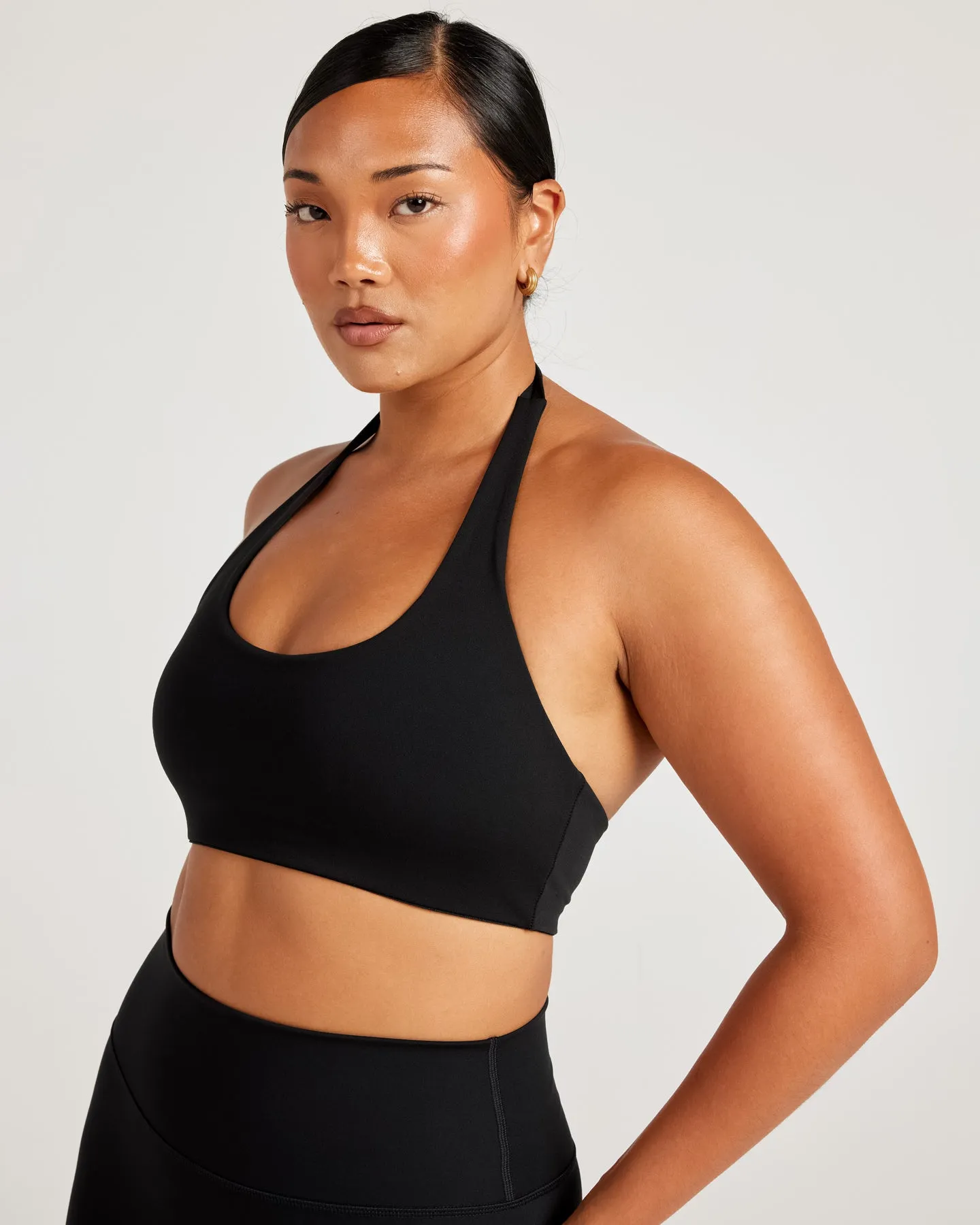 Aura Halter V2 Bra - Black