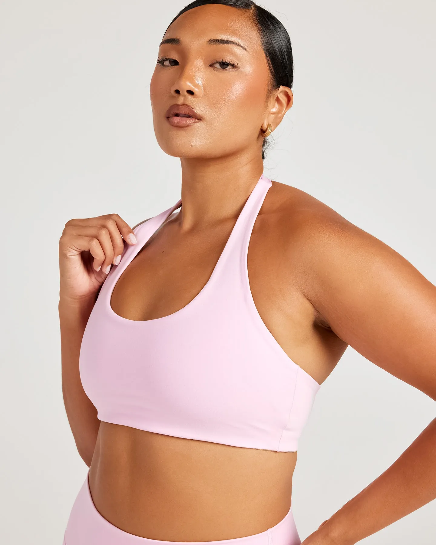 Aura Halter V2 Bra - Candy Pink
