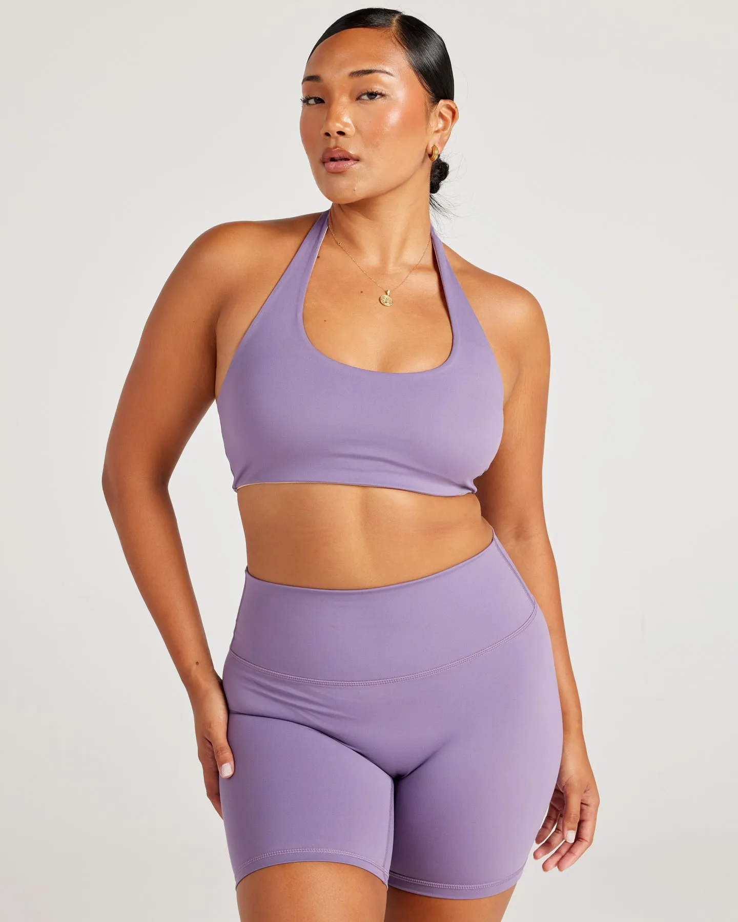 Aura Halter V2 Bra - Grape