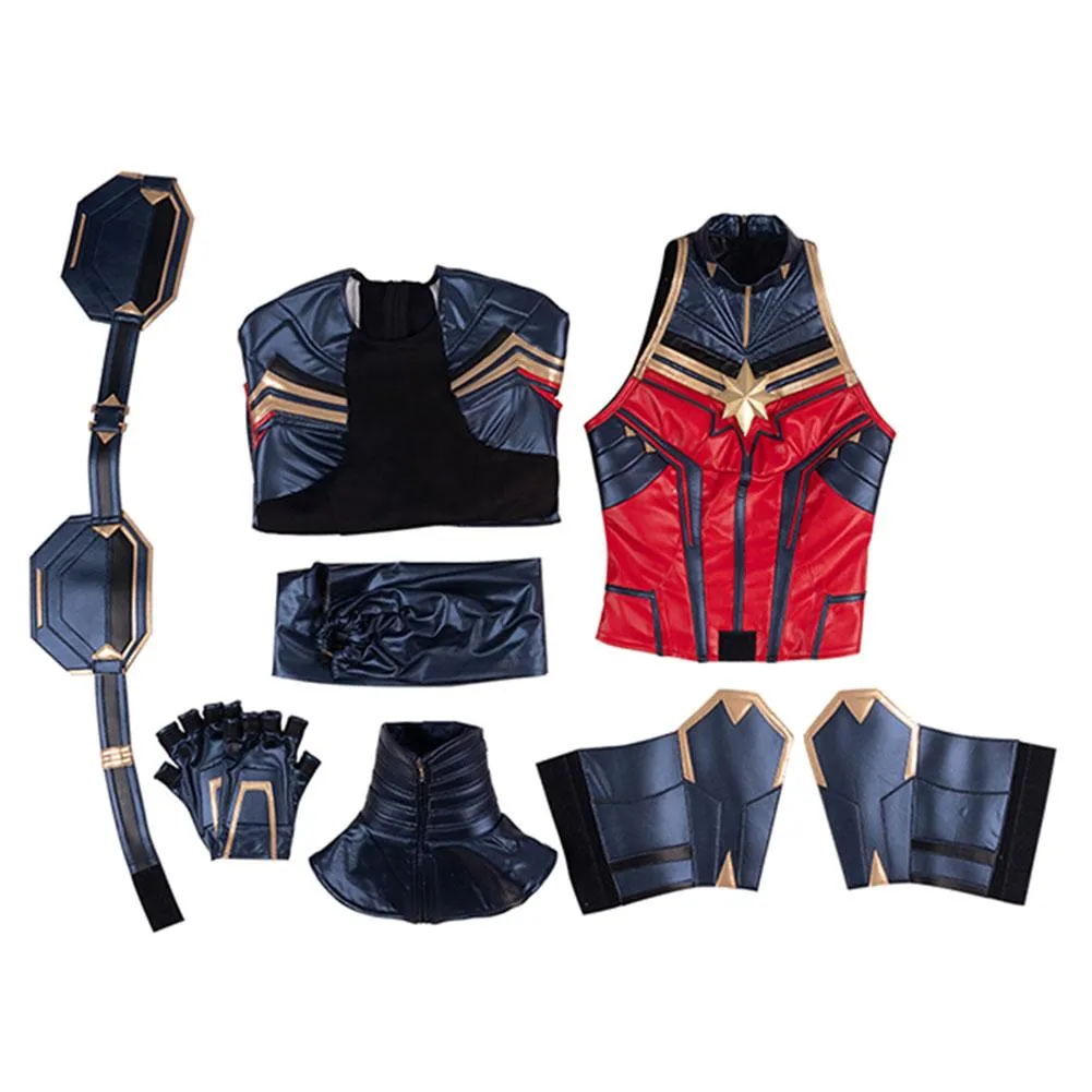 Avenges 4 Endgame Carol Danvers Cosplay Costume