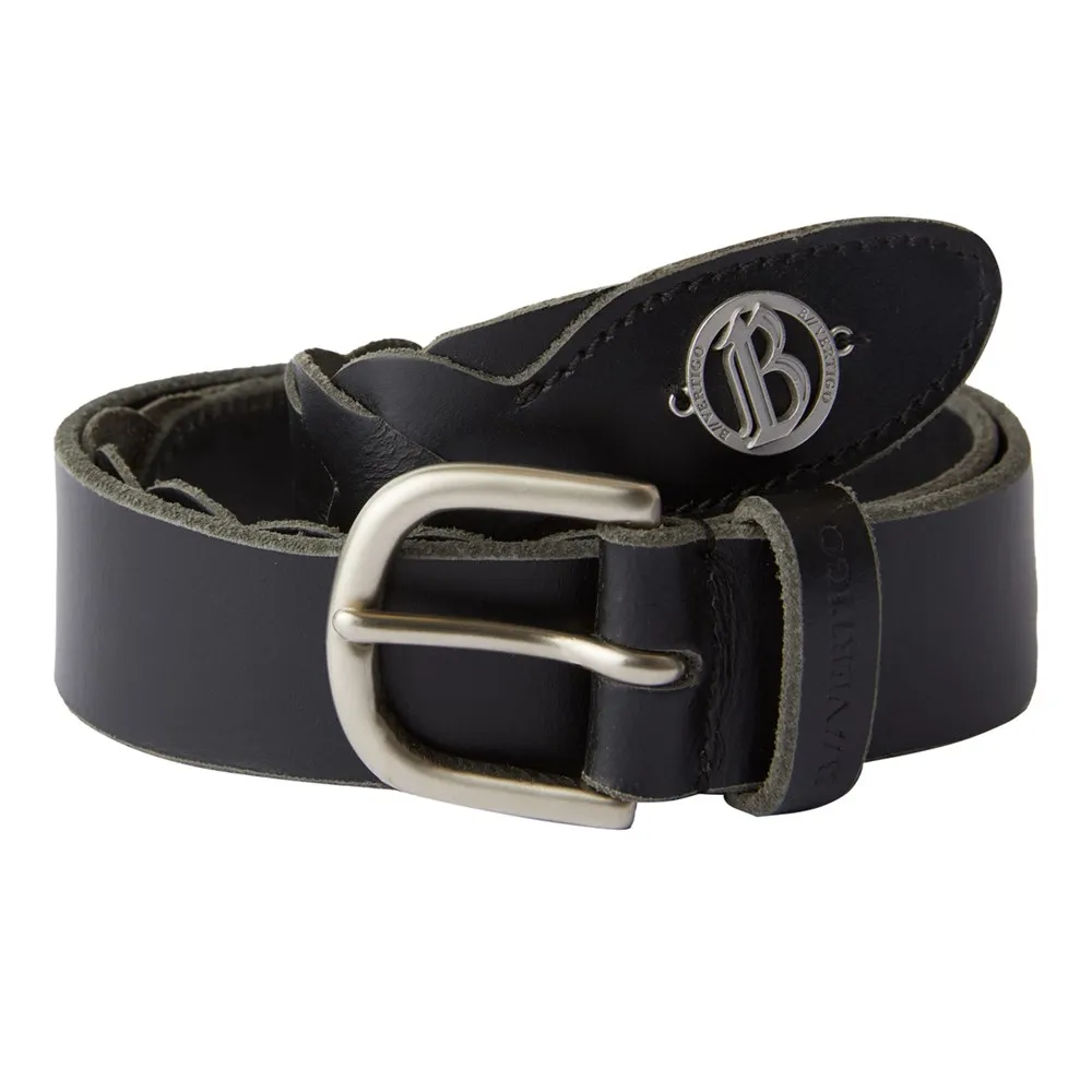 B Vertigo Braided Leather Belt