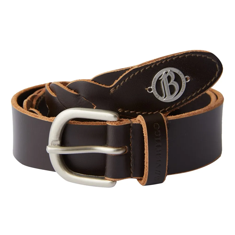 B Vertigo Braided Leather Belt