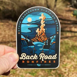 Back Road Bonfires Decal