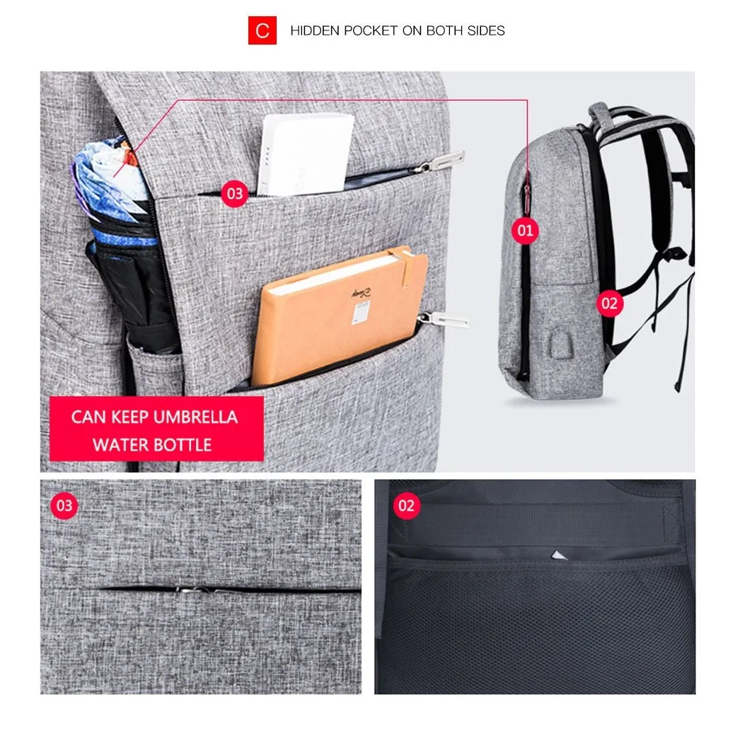 Backpack USB Charging <br> Canvas