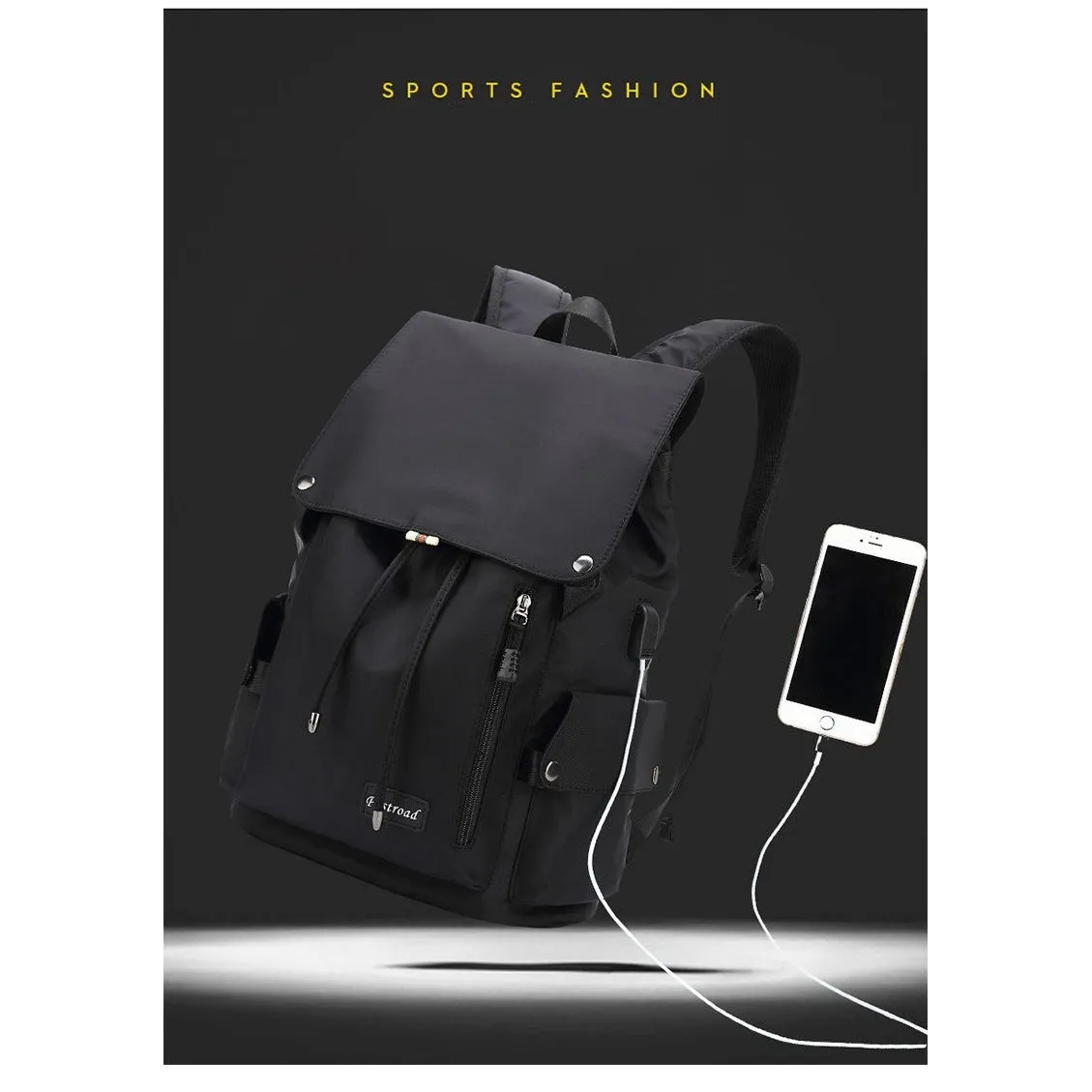 Backpack USB Charging<br> Nylon