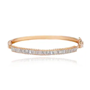 Baguette Diamonds Sliding Bangle