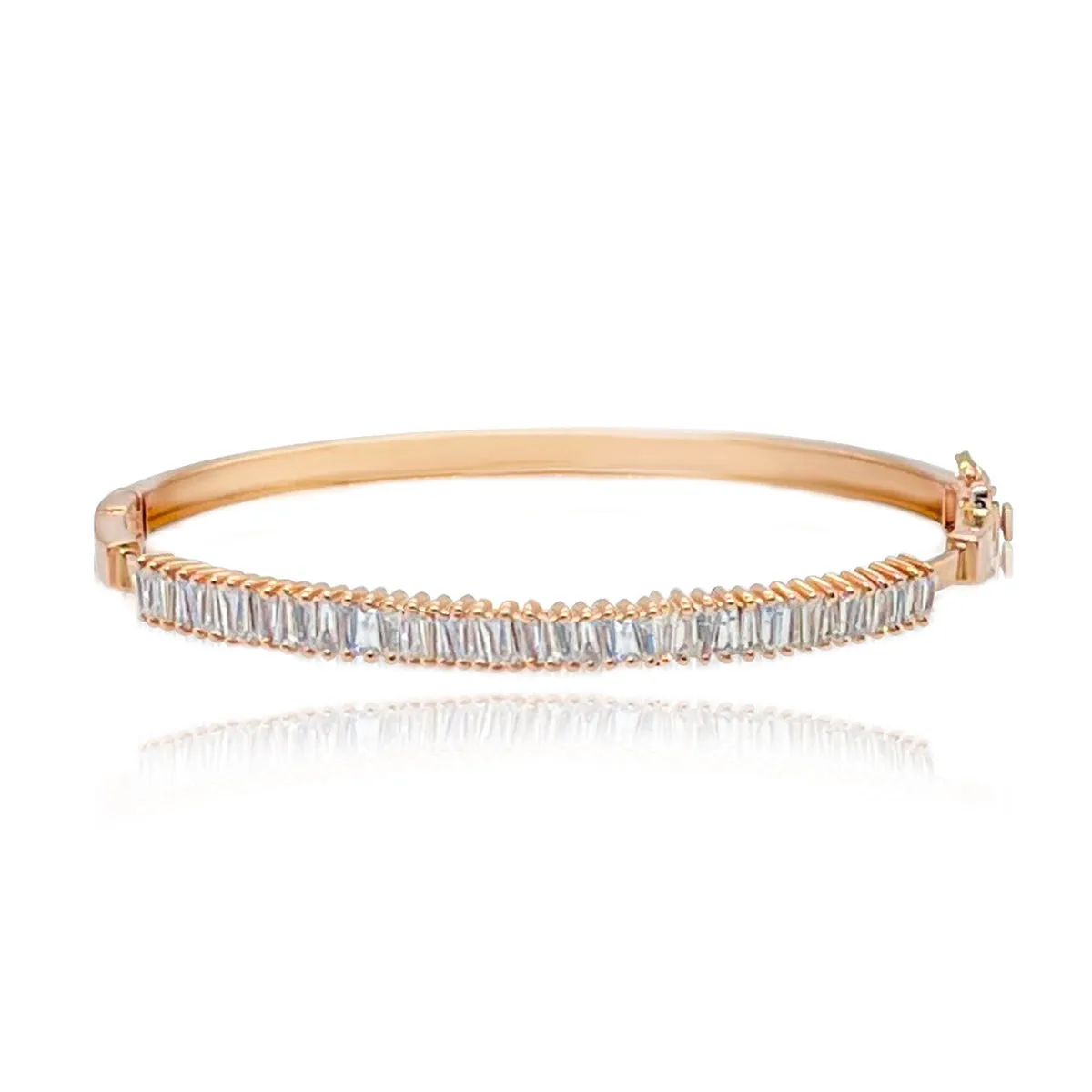 Baguette Diamonds Sliding Bangle