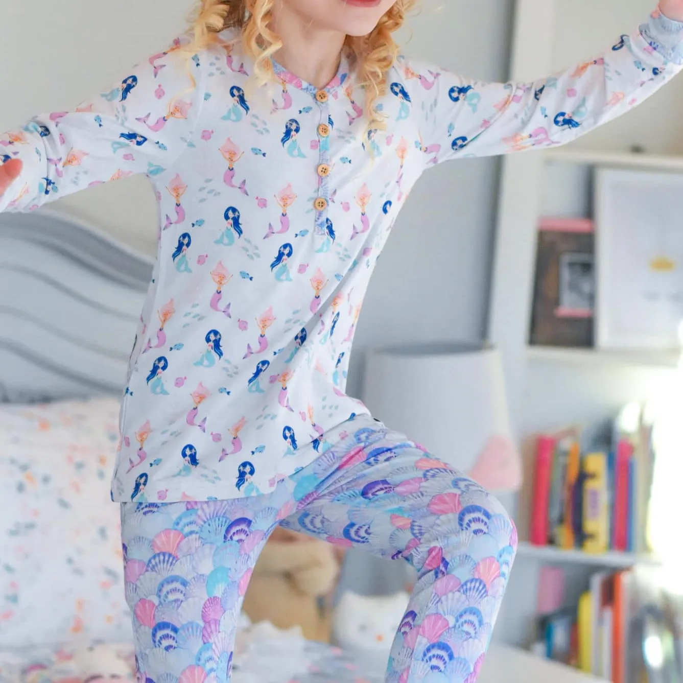 Bamboo Viscose Mermaid Lounge Set