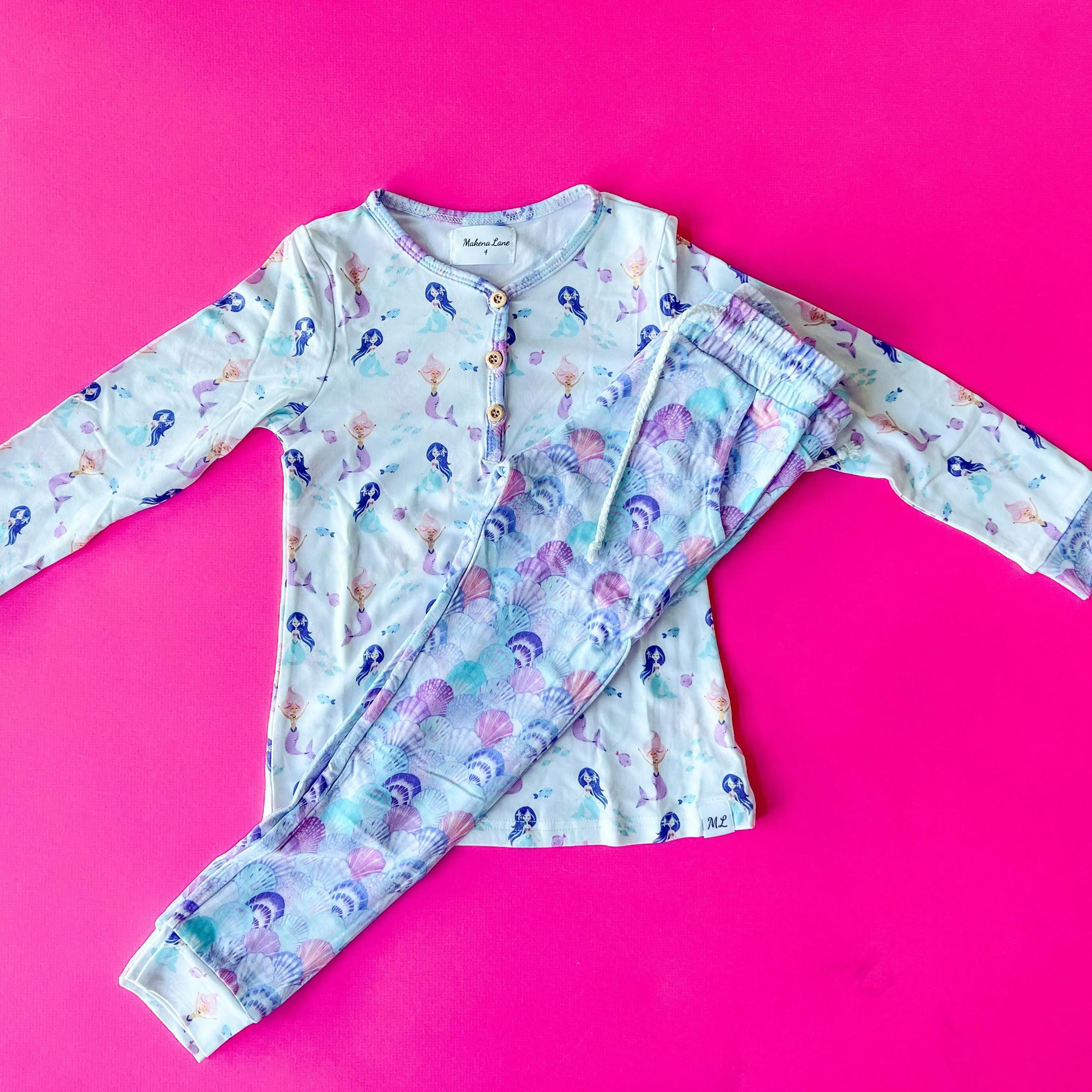 Bamboo Viscose Mermaid Lounge Set