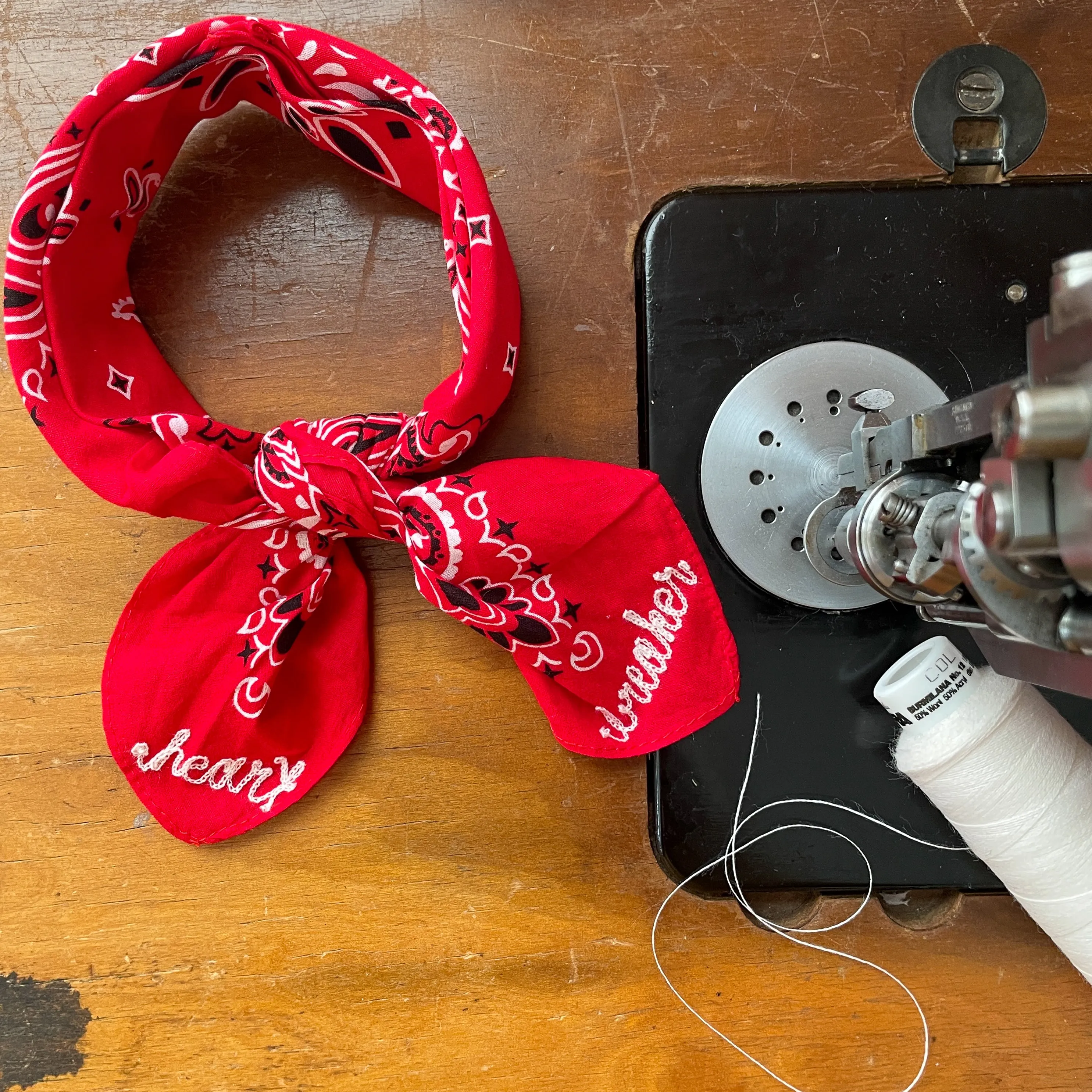 Bandana - Red - Knotted 2 Words