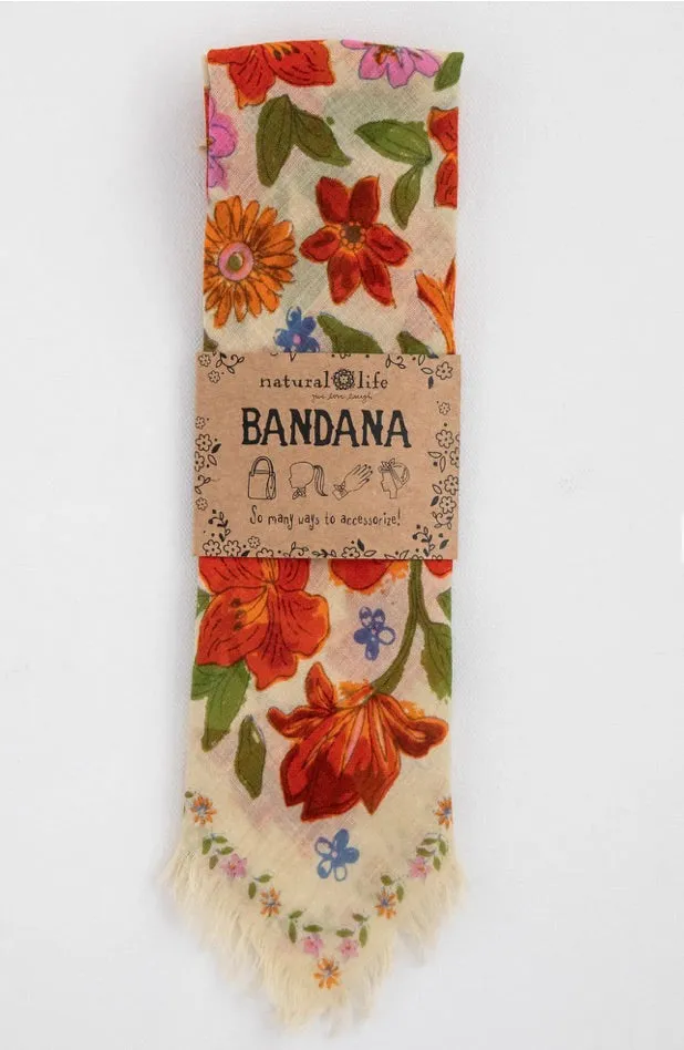 Bandanas Cream Floral