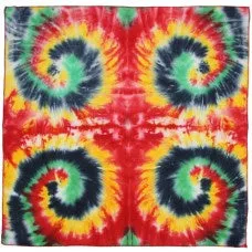 Bandanna Tie Dye Rasta Multi Spiral