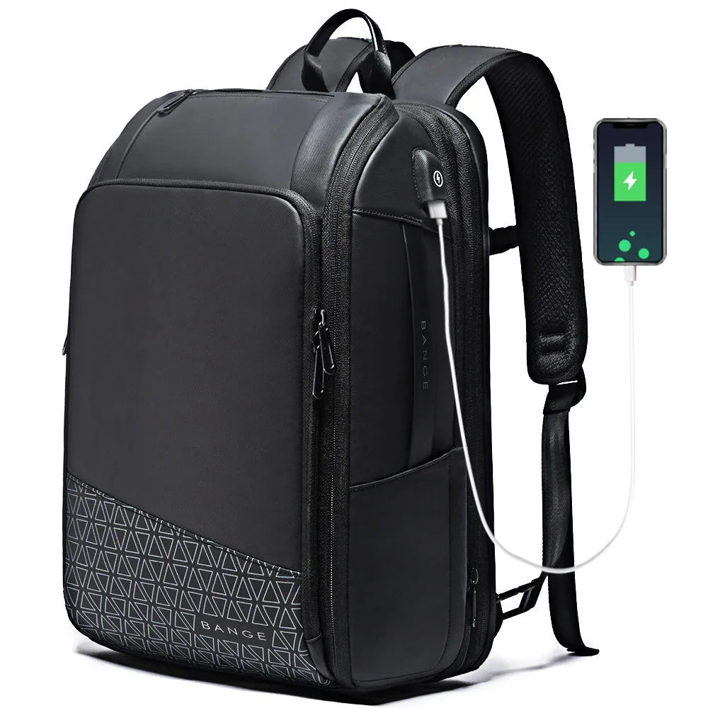 BANGE Travel Backpacks,Weekender Carry On Backpack Waterproof Men's Business Laptop Backpack for 15.6inch