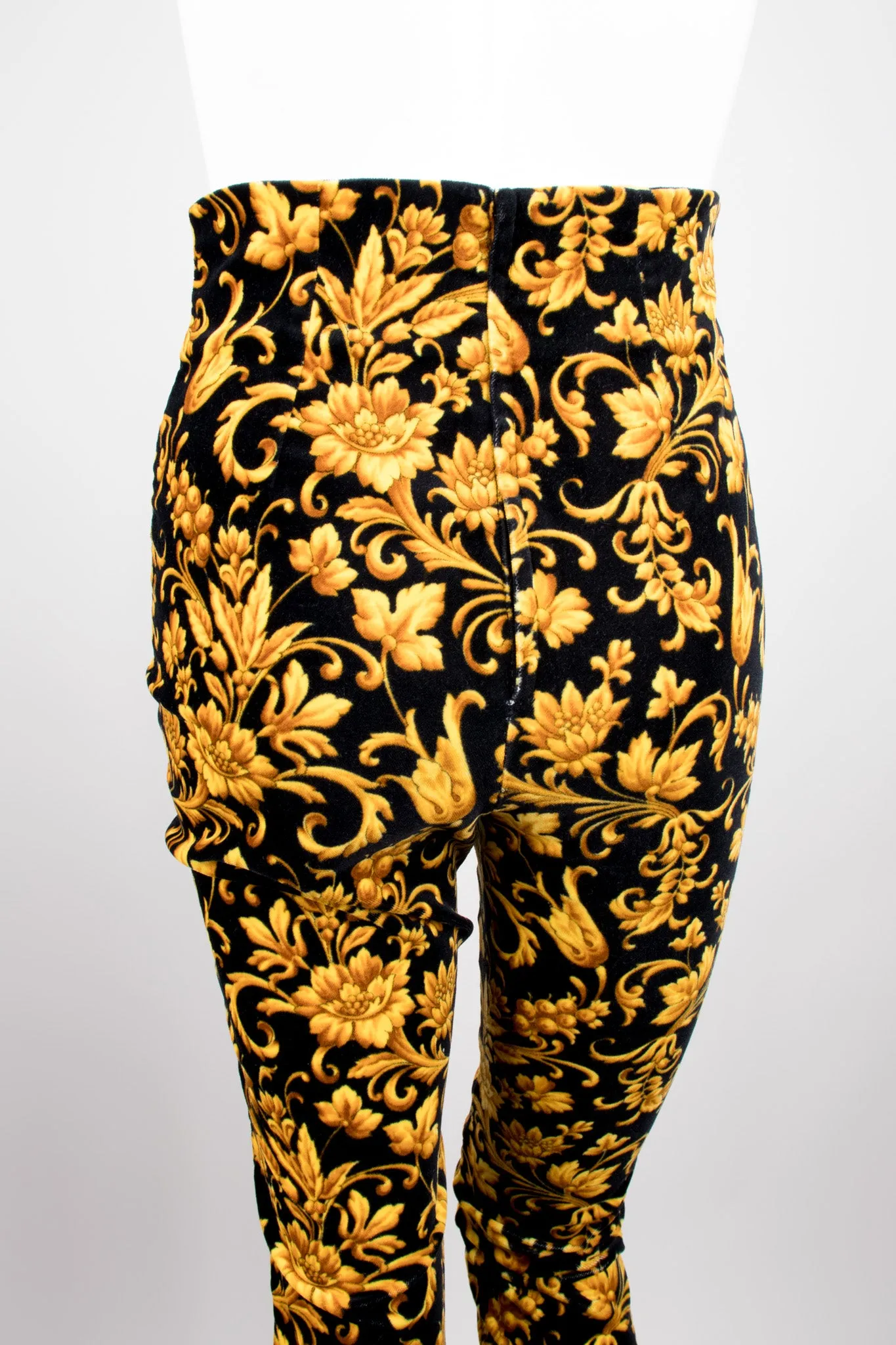 Baroque Velvet Cigarette Pant