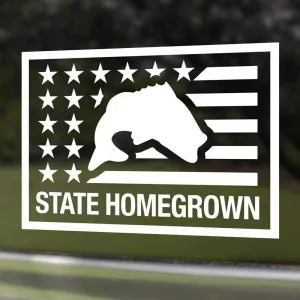 Bass Flag Decal