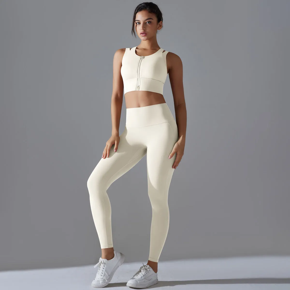 Beauty Back High Waist Yoga Two Piece Set