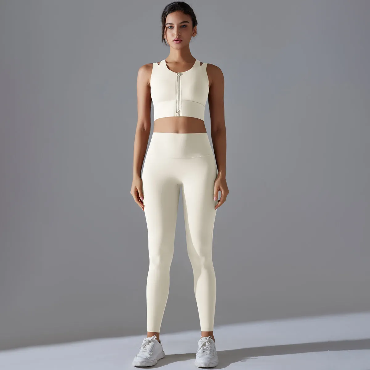 Beauty Back High Waist Yoga Two Piece Set