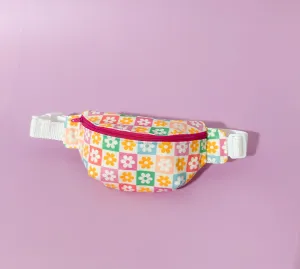 Belt Bag: Floral Checkered