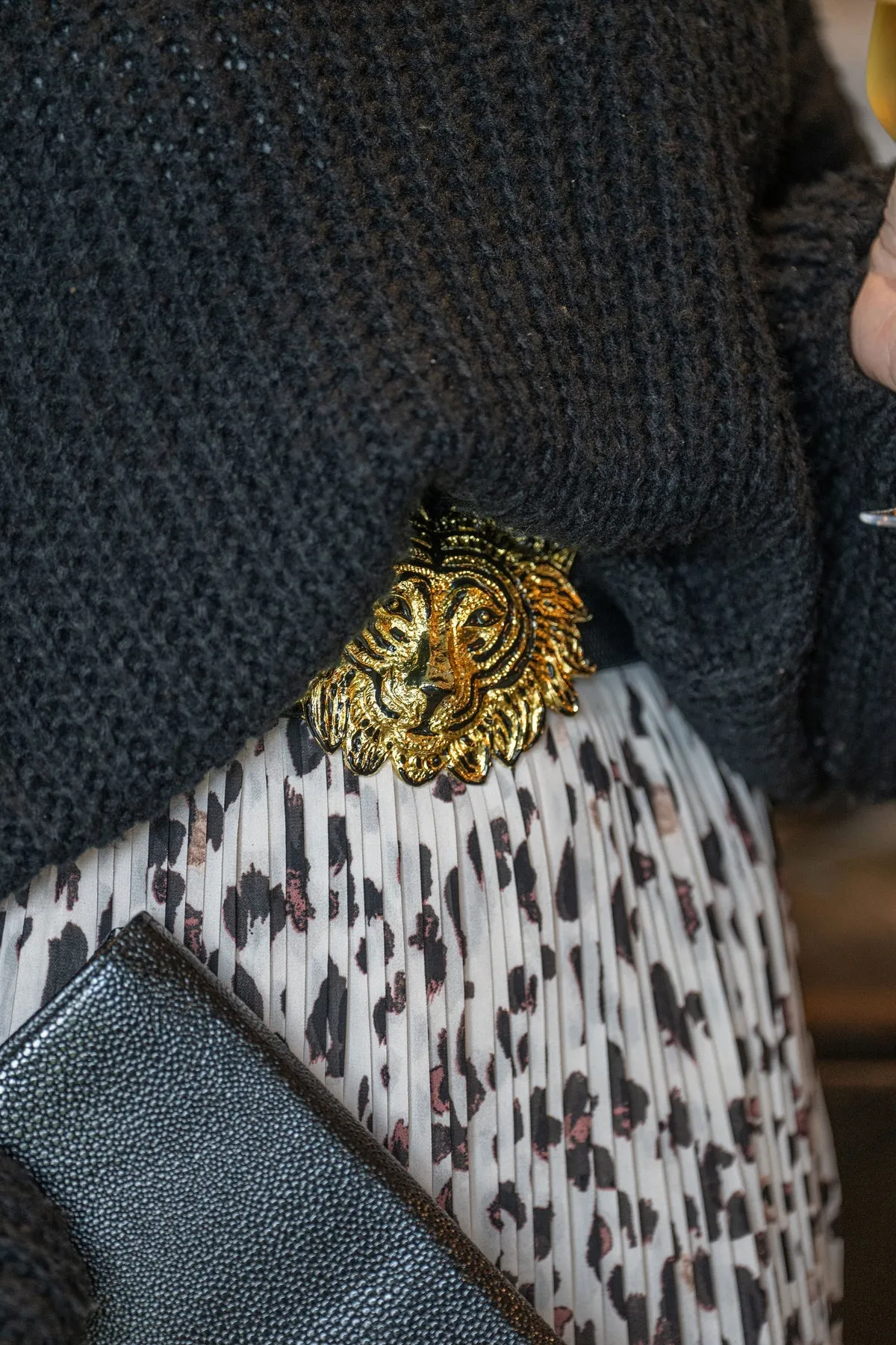 Belt Buckle - Liger Lion Buckle by Garland Bags