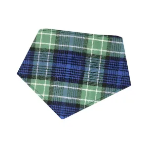 Bibby Bubby Flannel Bandana - Bright Green/Blue Plaid