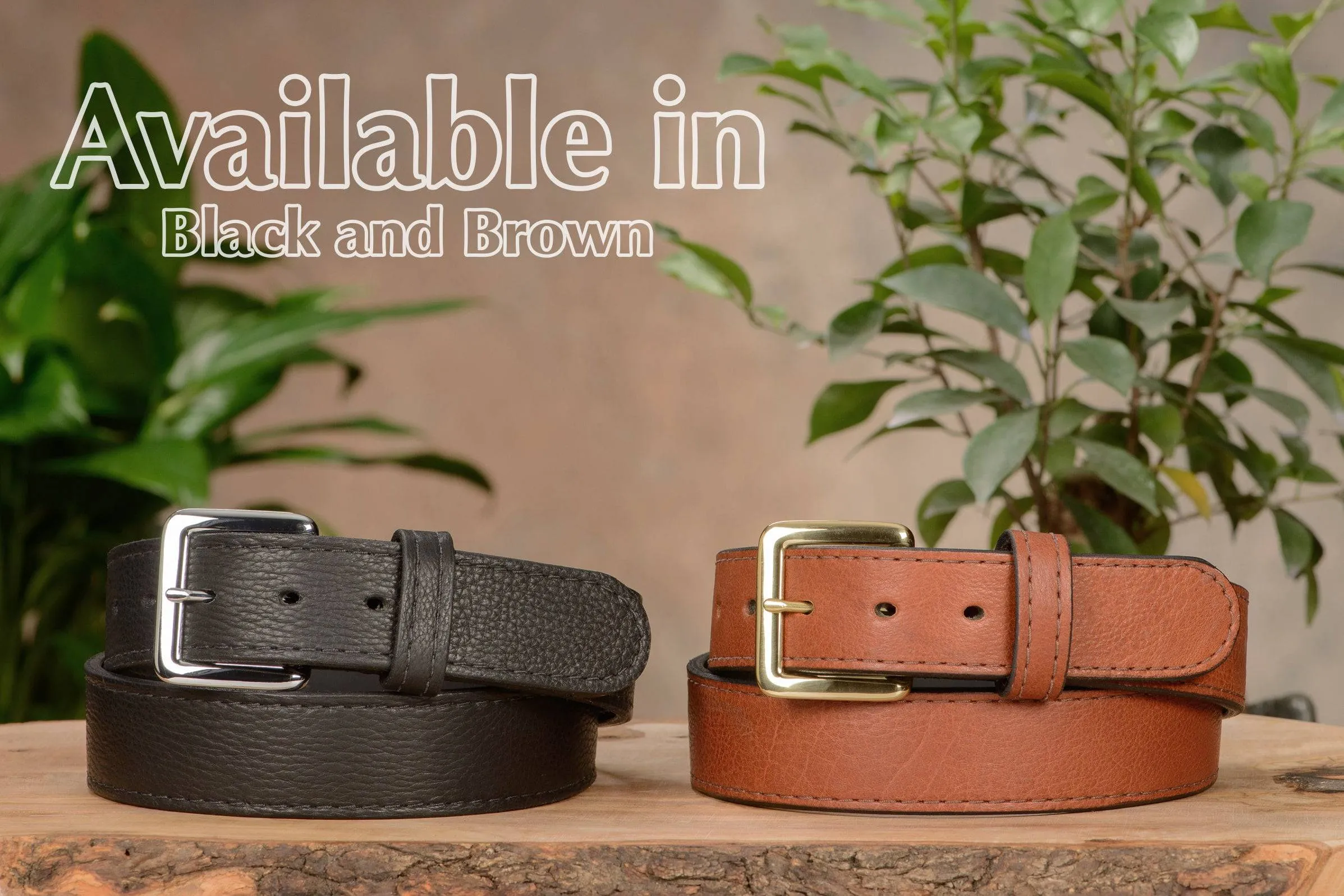 Black American Bison Money Belt With 25" Zipper