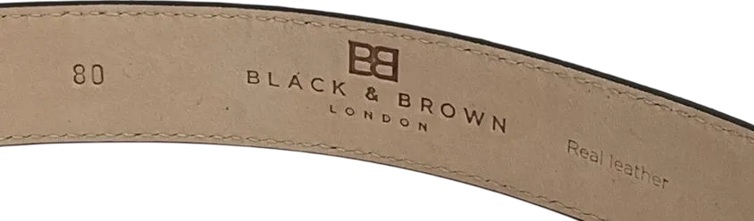black & brown Brown Naomi Leather Belt W32